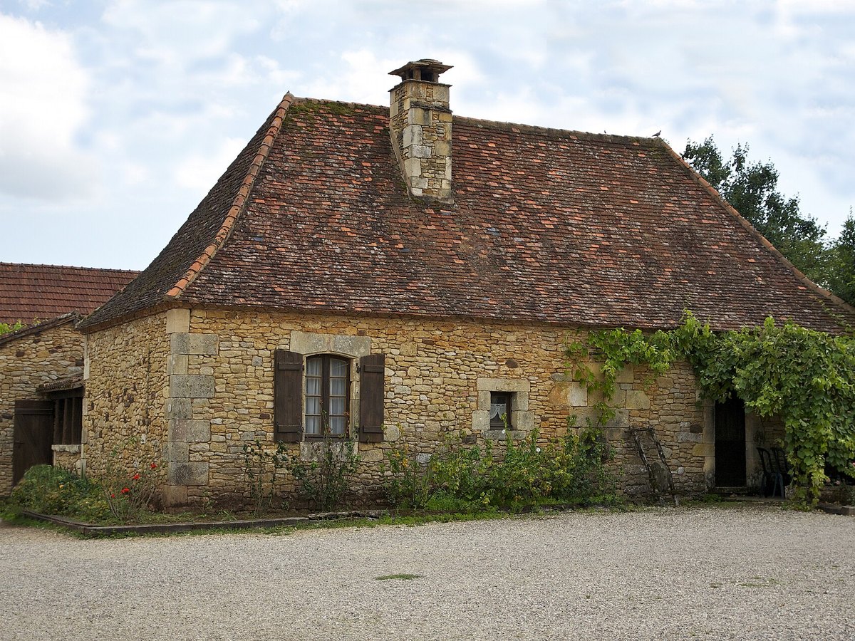 Périgord-dorpshuis rond 1900