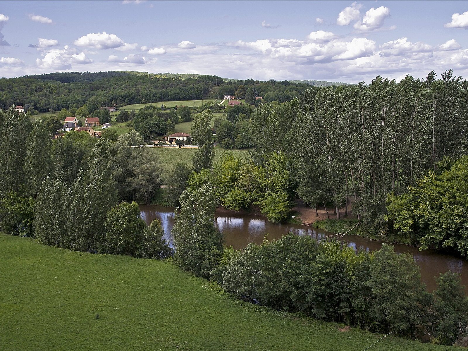 Uitzicht over de Vézère-vallei