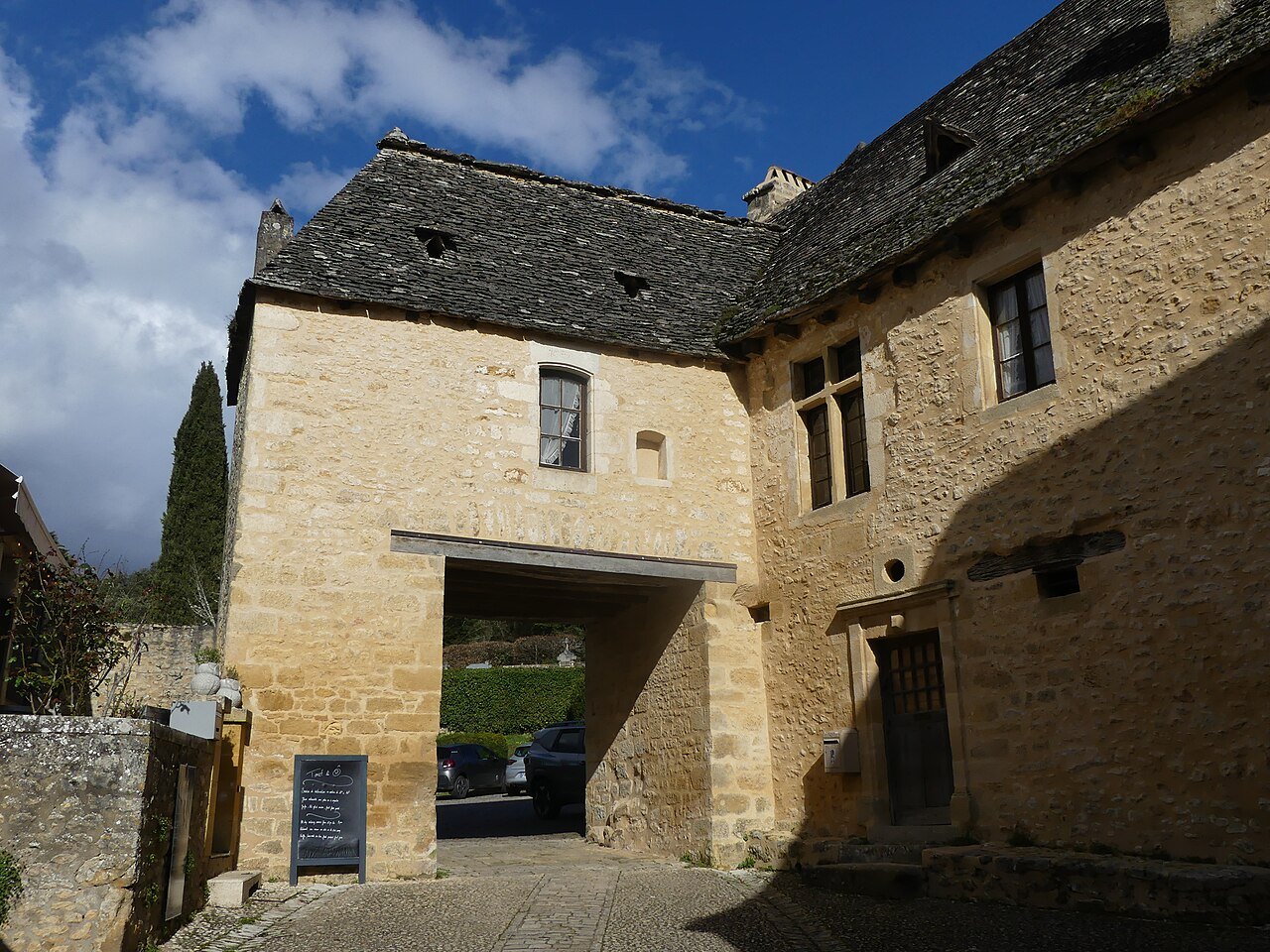 Dorpsstraatje in de Dordogne-vallei